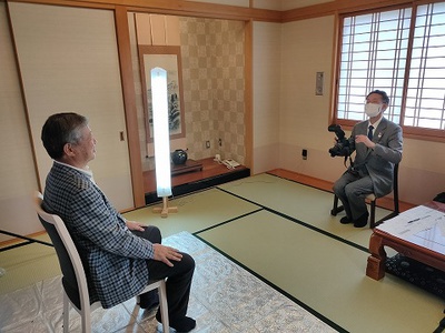 生前遺影写真の撮影風景です