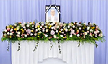 プリザーブド生花祭壇